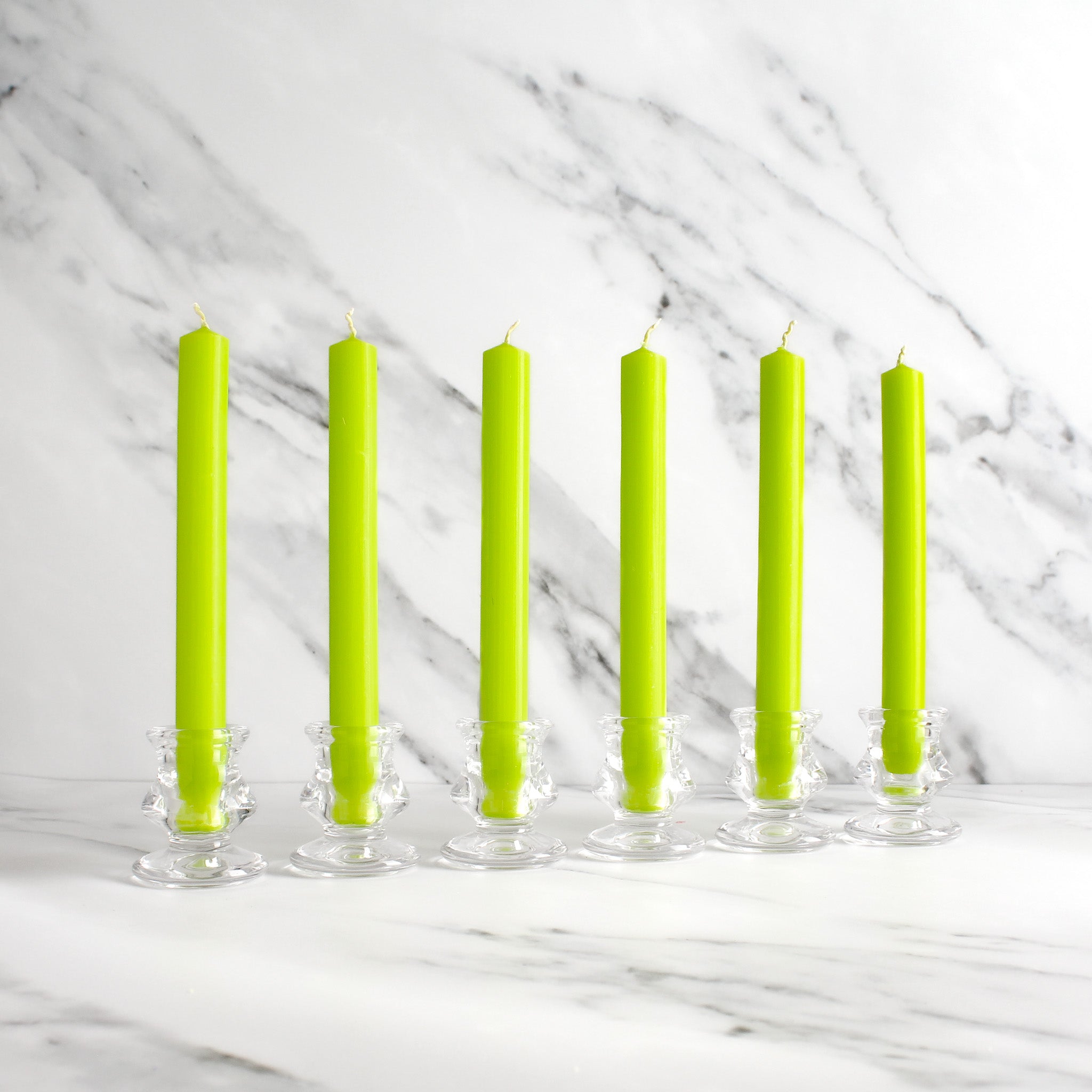 Green Dinner Candles Pack Of 6 - Namie Home