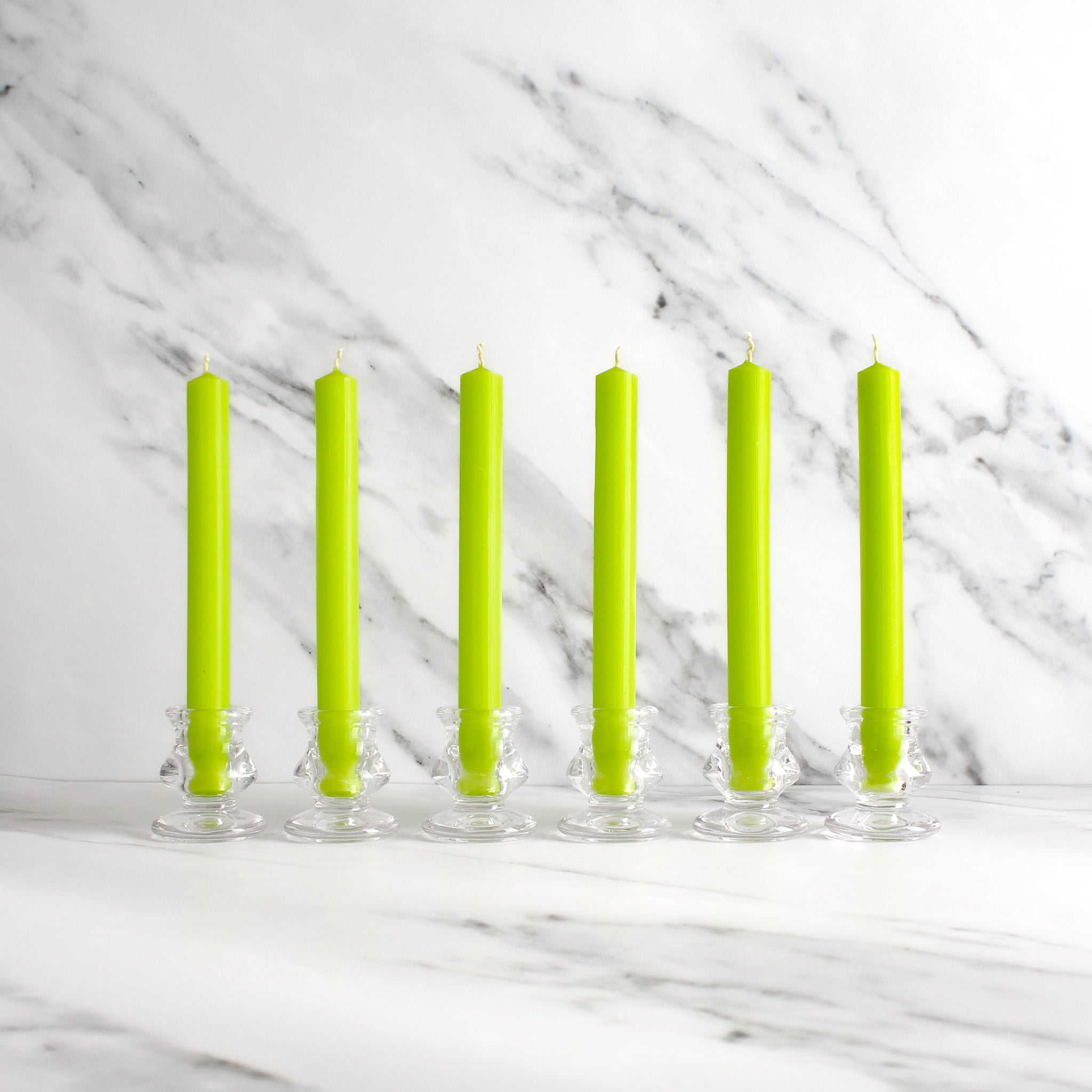 Green Dinner Candles Pack Of 6 - Namie Home