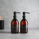 Hand Soap & Dish Soap Amber Plastic Set - Namie Home