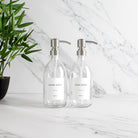 Hand Soap & Dish Soap Clear Glass Set - Namie Home