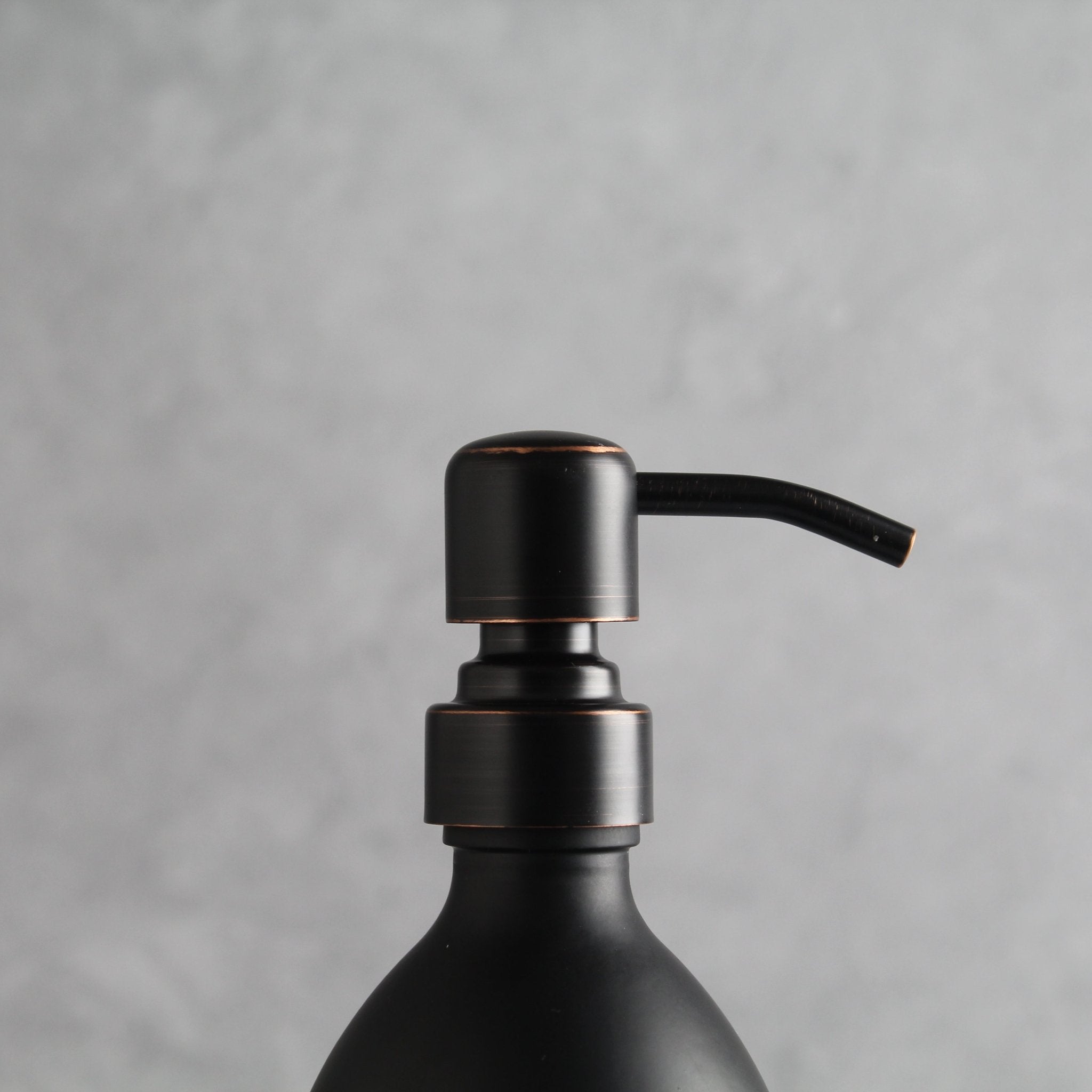 Hand Soap & Dish Soap Matte Black Glass Set - Namie Home