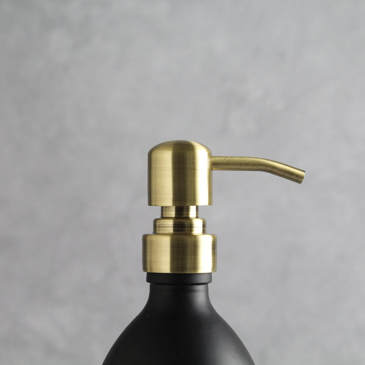 Hand Soap & Dish Soap Matte Black Glass Set - Namie Home