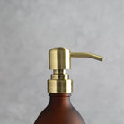 Hand Soap & Hand Cream Frosted Amber Glass Set - Namie Home