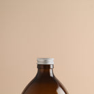 Labelled Amber Glass Bottle With Screw Cap - Namie Home