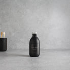 Labelled Matte Black Glass Bottle With Screw Cap - Namie Home