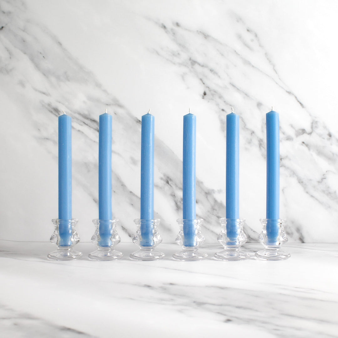 Light Blue Dinner Candles Pack Of 6 - Namie Home