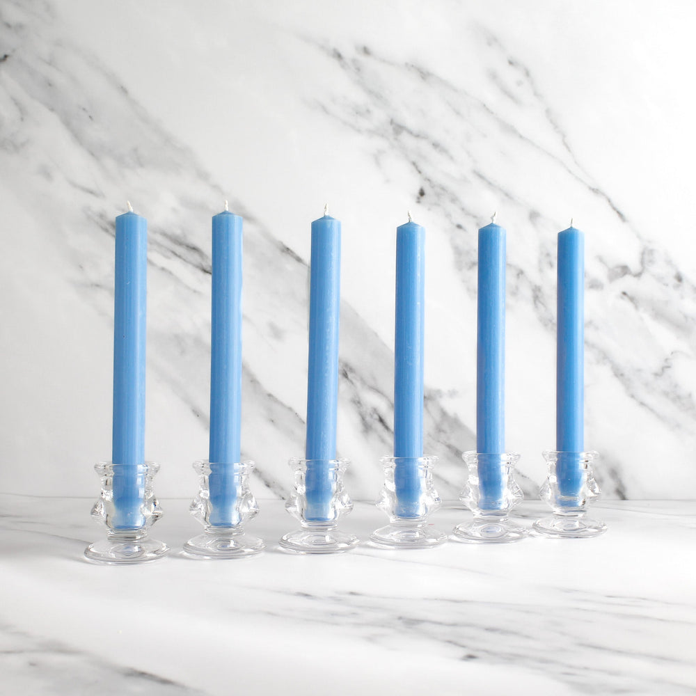 Light Blue Dinner Candles Pack Of 6 - Namie Home