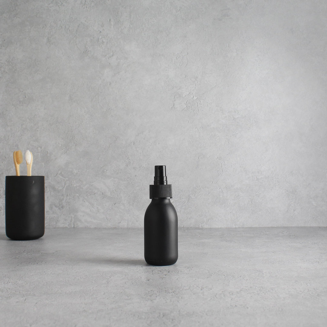 Matte Black Glass Mist Spray Bottle - Namie Home