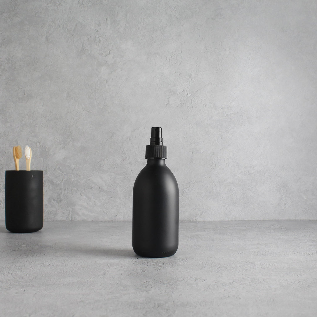 Matte Black Glass Mist Spray Bottle - Namie Home