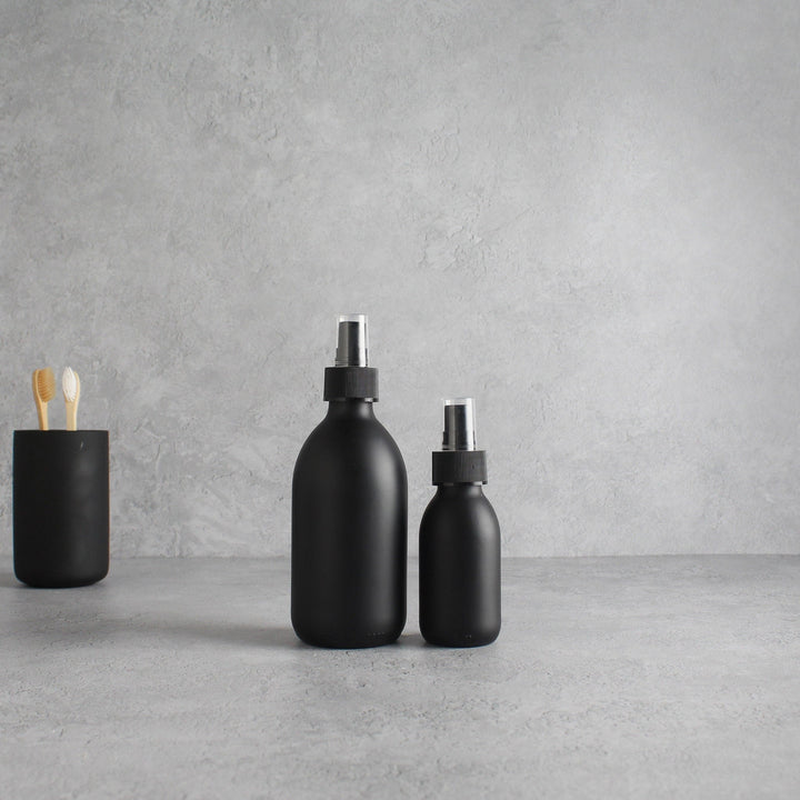 Matte Black Glass Mist Spray Bottle - Namie Home