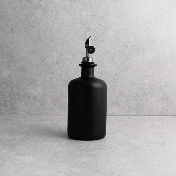 Matte Black Glass Oil Bottle - Namie Home