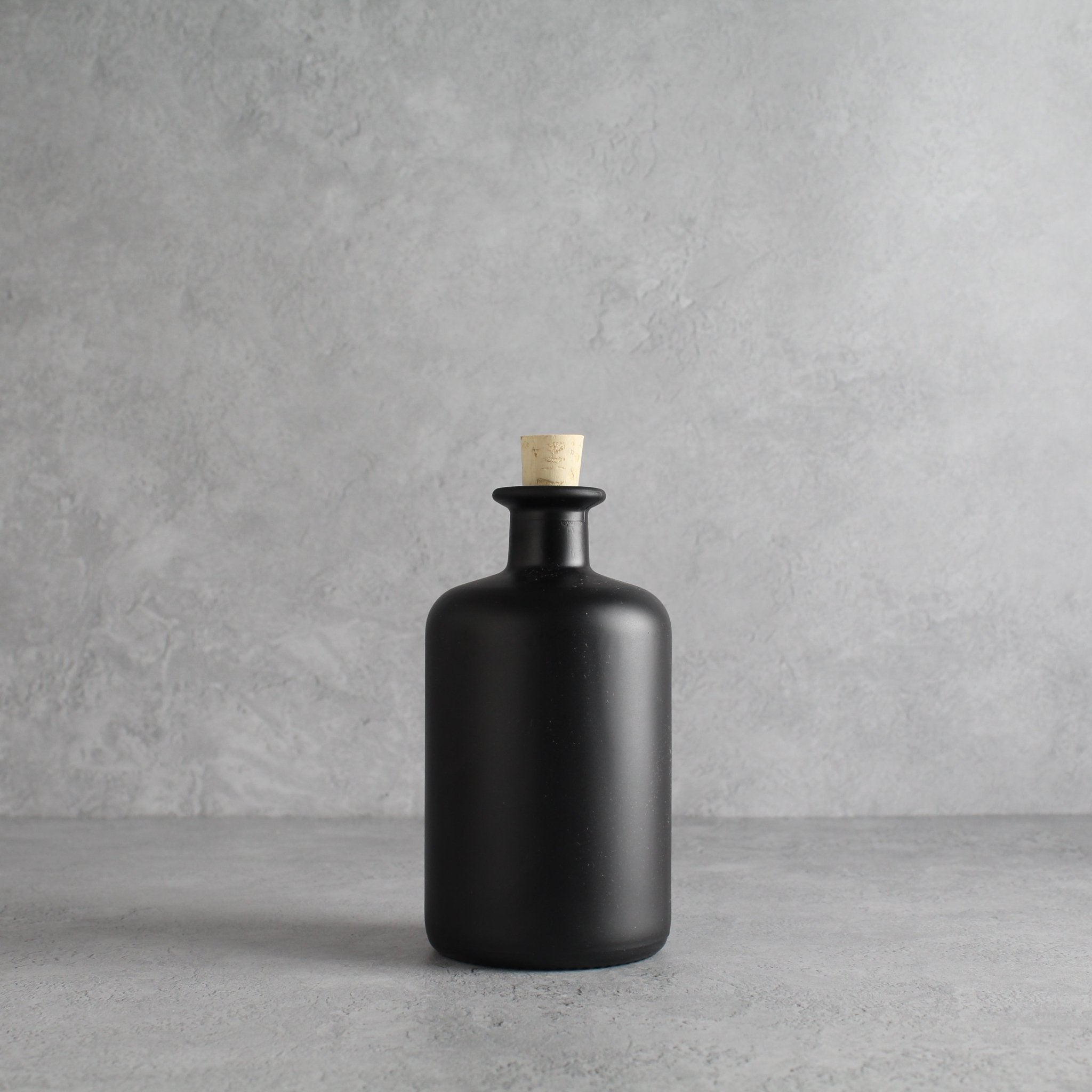 Matte Black Glass Pharmacy Bottle – Namie Home