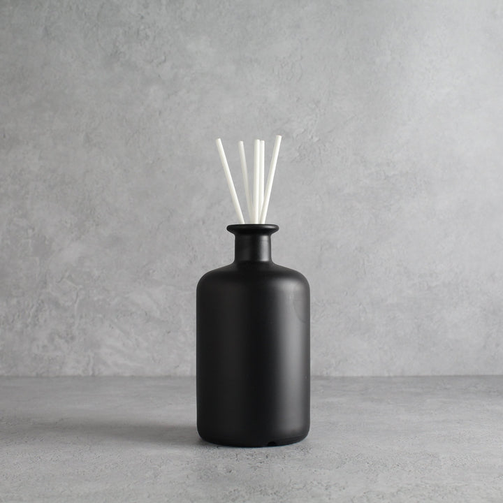 Matte Black Glass Pharmacy Bottle Diffuser - Namie Home