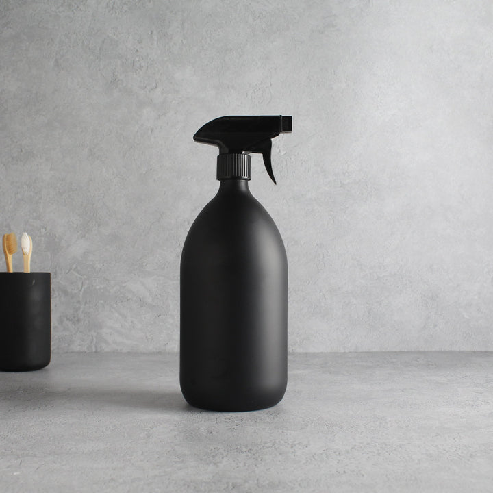 Matte Black Glass Spray Bottle - Namie Home