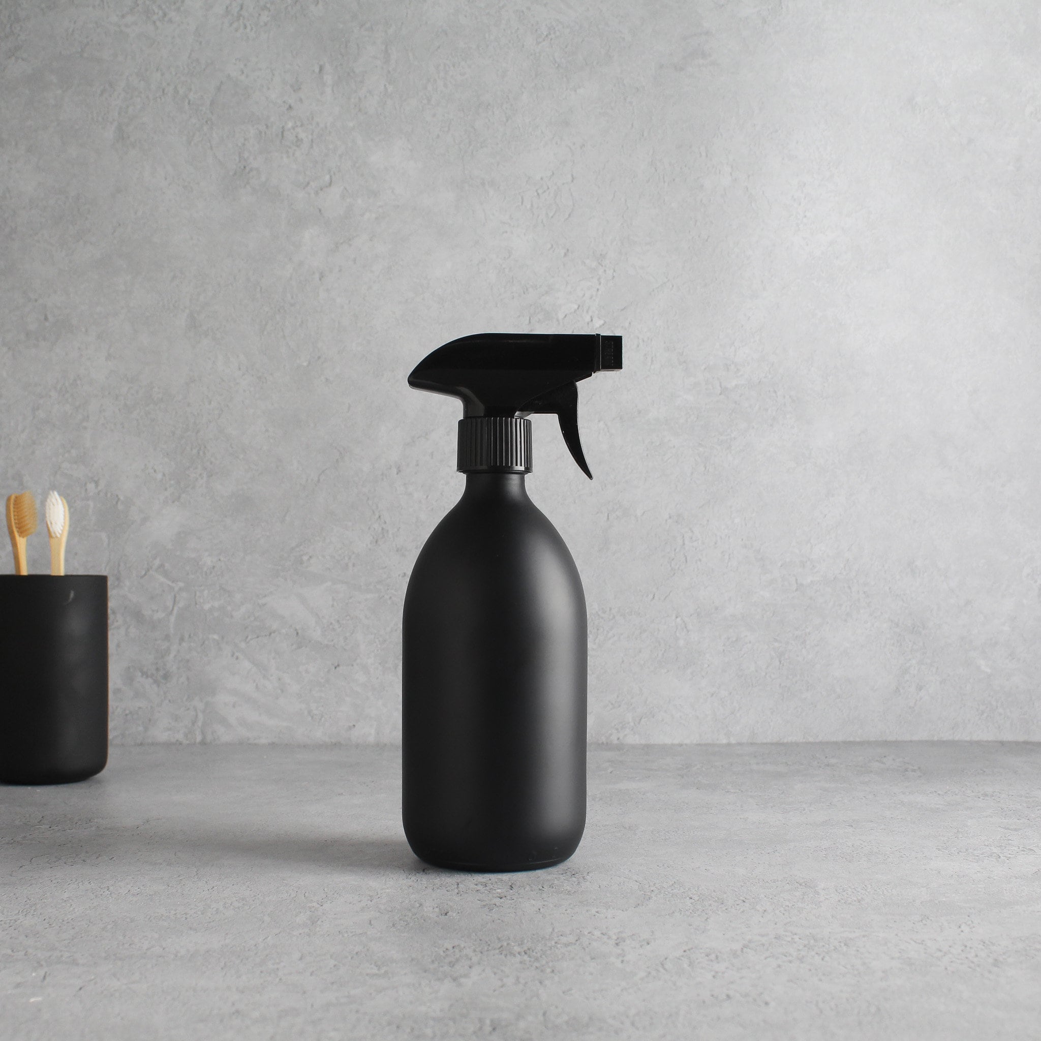 Matte Black Glass Spray Bottle - Namie Home