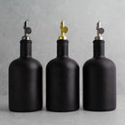 Matte Black Tall Neck Oil Bottle - Namie Home