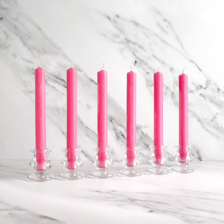 Pink Dinner Candles Pack Of 6 - Namie Home