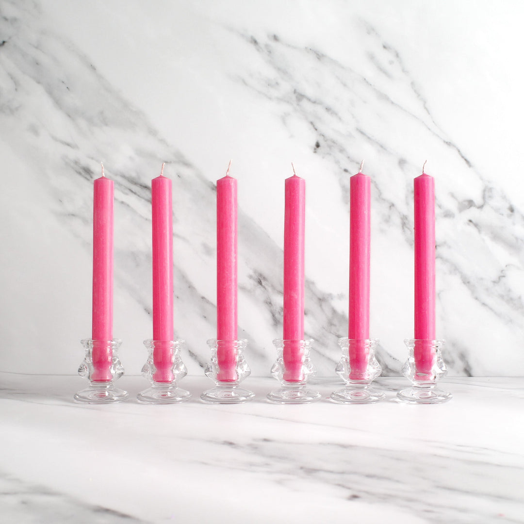 Pink Dinner Candles Pack Of 6 - Namie Home