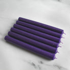 Purple Dinner Candles Pack Of 6 - Namie Home