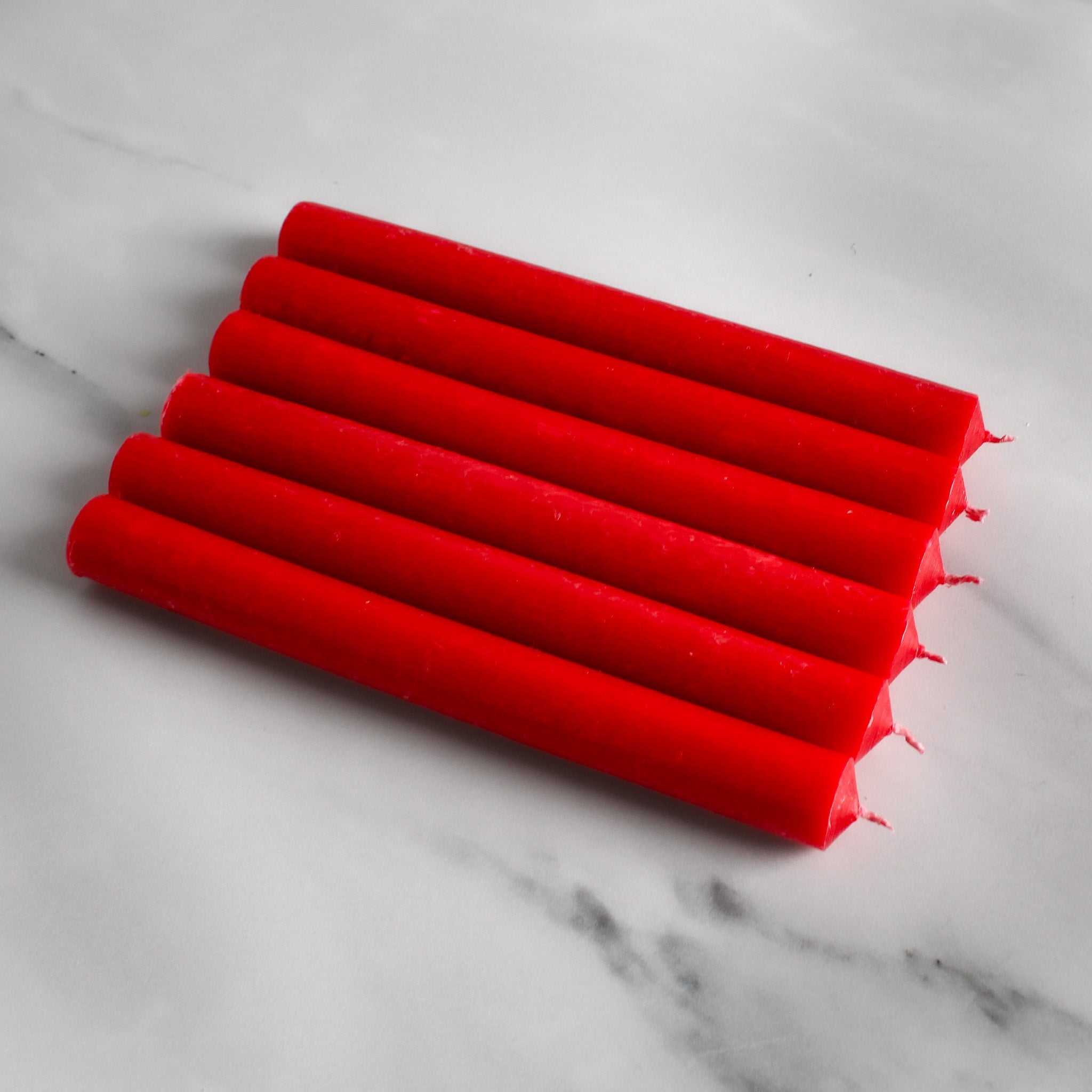 Red Dinner Candles Pack Of 6 - Namie Home