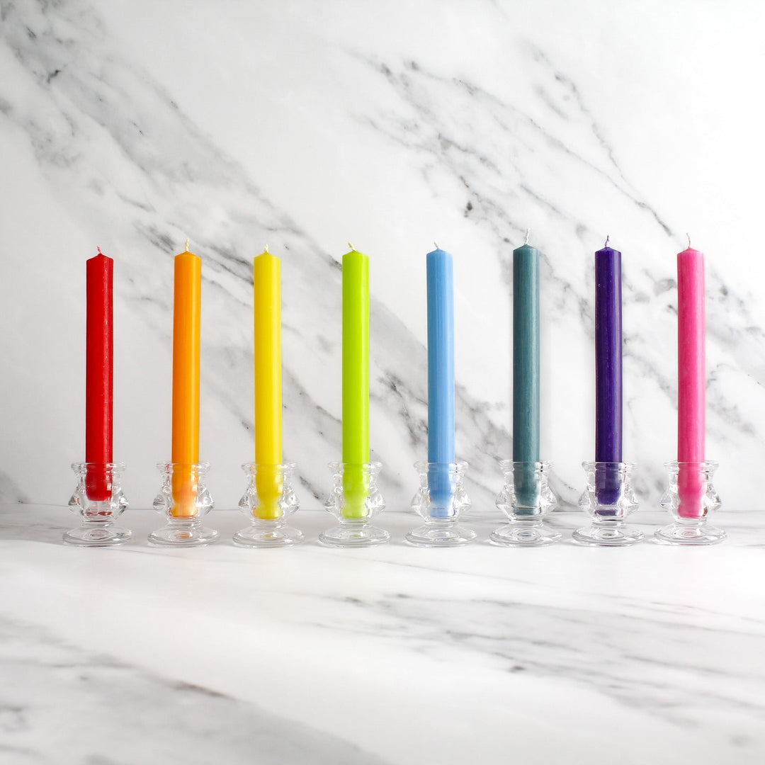 Set Of 8 Rainbow Candles - Namie Home