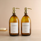 Shampoo & Conditioner Amber Glass Set - Namie Home