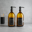 Shampoo & Conditioner Amber Glass Set - Namie Home